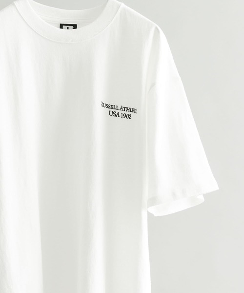 Russell Athletic（ラッセルアスレティック）の「RUSSELL ATHLETIC T-SHIRTS（Tシャツ/カットソー・メンズ・ブラック/ホワイト/ブラック系その他/ホワイト系その他・MEDIUM/LARGE）」の22枚目の写真