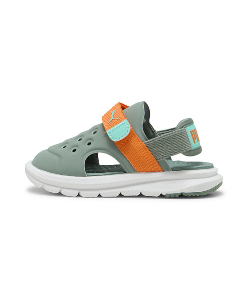 PUMA（プーマ）の「PUMA プーマ ベビー プーマ エヴォルブ サンダル 12-16.5cm（サンダル・キッズ・ネイビー/レッド/ピンク/バイオレット/ブラック/ピンク系その他3/グリーン系その他3・13cm/14cm/15.0cm/12cm/14.5cm/15.5cm/16.5cm）」の2枚目の写真