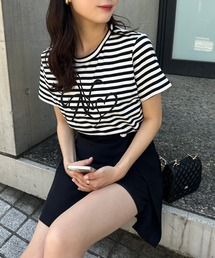 one after another NICE CLAUP | イニシャルロゴ刺繍Tee(Tシャツ/カットソー)