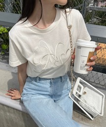 one after another NICE CLAUP | イニシャルロゴ刺繍Tee(Tシャツ/カットソー)