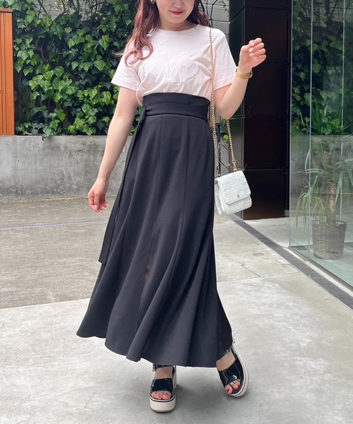 one after another NICE CLAUP（ワンアフターアナザーナイスクラップ）の「イニシャルロゴ刺繍Tee（Tシャツ/カットソー・レディース・ブラック系その他/アイボリー/ピンク・FREE）」の20枚目の写真