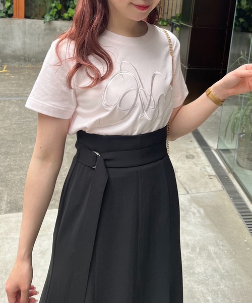 イニシャルロゴ刺繍Tee（Tシャツ/カットソー）｜one after