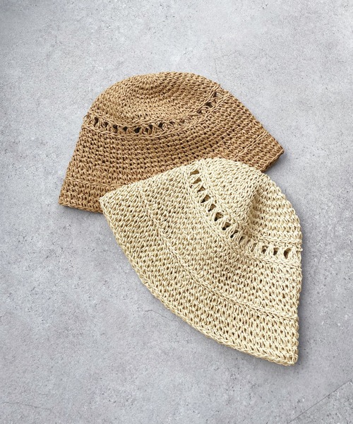 Chillfar（チルファー）の「【天然草木】麦わら ペーパーハット ベルハット（ハット・レディース・オフホワイト/ベージュ・FREE）」の15枚目の写真