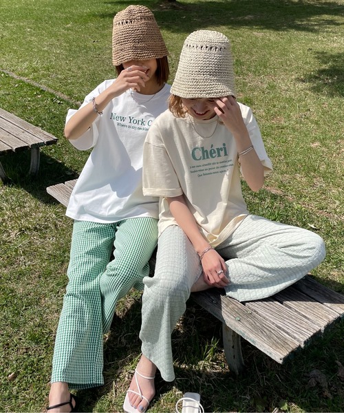 Chillfar（チルファー）の「【天然草木】麦わら ペーパーハット ベルハット（ハット・レディース・オフホワイト/ベージュ・FREE）」の19枚目の写真