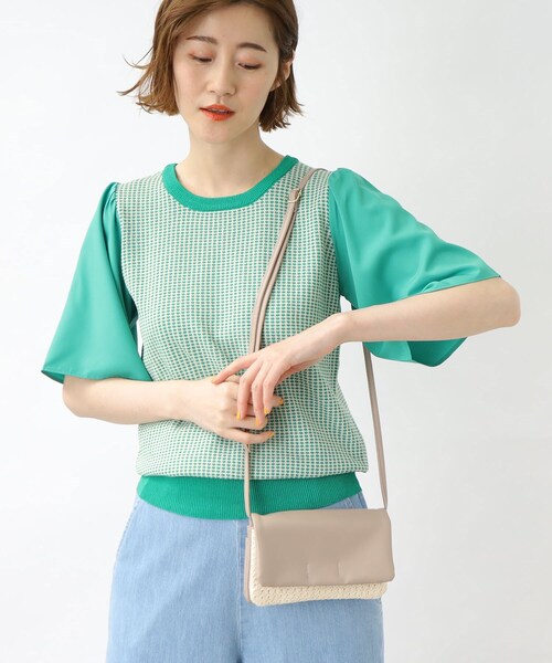 grove（グローブ）の「◆ウォレットミニショルダー（ショルダーバッグ・レディース・シルバー/グリーン系その他5/ライトグレー系3/アイボリー系3/ライトイエロー系4/ブラック・00）」の2枚目の写真