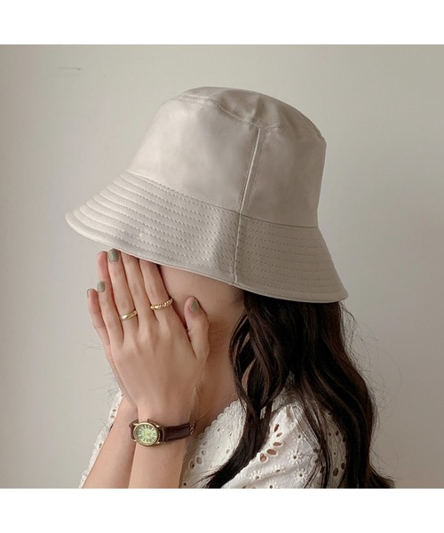 EPICKS(エピックス)の「ツイルつば広バケットハット(ハット・レディース・ブラック/ホワイト/アイボリー/ベージュ・FREE)」の8枚目の写真