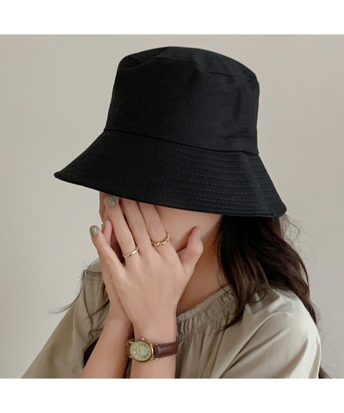 EPICKS(エピックス)の「ツイルつば広バケットハット(ハット・レディース・ブラック/ホワイト/アイボリー/ベージュ・FREE)」の9枚目の写真