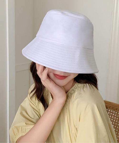 EPICKS(エピックス)の「ツイルつば広バケットハット(ハット・レディース・ブラック/ホワイト/アイボリー/ベージュ・FREE)」の10枚目の写真