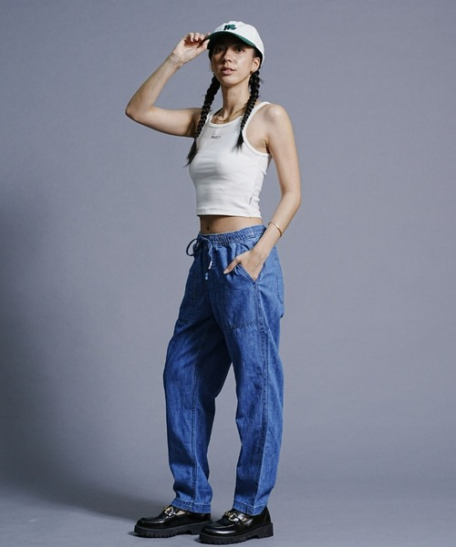 RVCA（ルーカ）の「RVCA/ルーカ/SLIDE TANK/ワンポイント/タンクトップ BD043-301（タンクトップ・レディース・ブラック/ブラウン/ホワイト・M/S）」の6枚目の写真