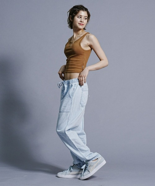 RVCA（ルーカ）の「RVCA/ルーカ/SLIDE TANK/ワンポイント/タンクトップ BD043-301（タンクトップ・レディース・ブラック/ブラウン/ホワイト・M/S）」の10枚目の写真