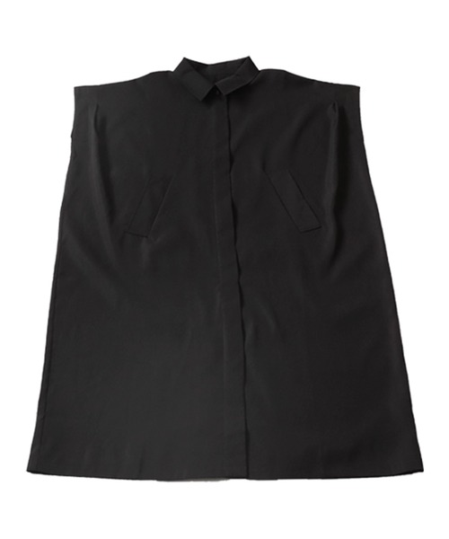 antiqua（アンティカ）の「ロングジレコート（ステンカラーコート・レディース・ブラック/ベージュ・FREE）」の21枚目の写真