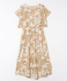 リネン」に該当するワンピース/ドレス（花柄・ボタニカル柄