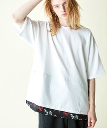 rehacer（レアセル）の「rehacer : Joint Flower Pullover CS / ジョイント フラワー プルオーバー カットソー（Tシャツ/カットソー）」