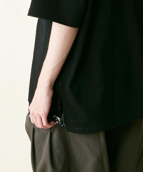 rehacer（レアセル）の「rehacer : Joint Flower Pullover CS / ジョイント フラワー プルオーバー カットソー（Tシャツ/カットソー・メンズ・ブラック/ホワイト・SMALL/MEDIUM/LARGE/X-LARGE）」の14枚目の写真