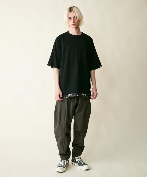 rehacer（レアセル）の「rehacer : Joint Flower Pullover CS / ジョイント フラワー プルオーバー カットソー（Tシャツ/カットソー・メンズ・ブラック/ホワイト・SMALL/MEDIUM/LARGE/X-LARGE）」の12枚目の写真