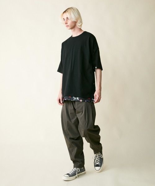 rehacer（レアセル）の「rehacer : Joint Flower Pullover CS / ジョイント フラワー プルオーバー カットソー（Tシャツ/カットソー・メンズ・ブラック/ホワイト・SMALL/MEDIUM/LARGE/X-LARGE）」の8枚目の写真