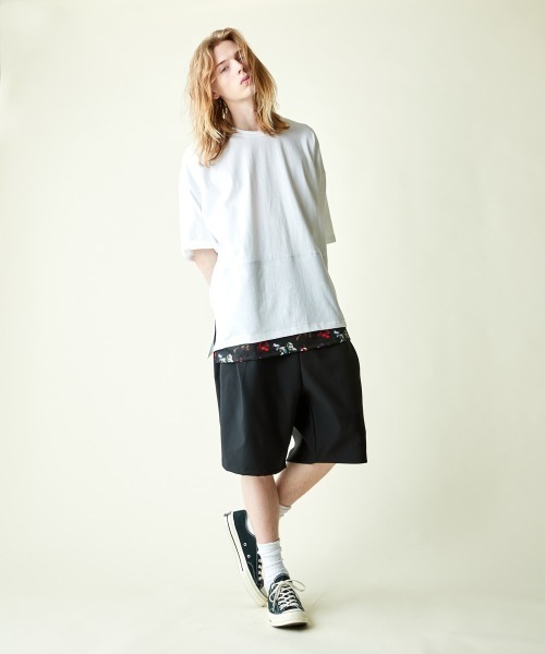 rehacer（レアセル）の「rehacer : Joint Flower Pullover CS / ジョイント フラワー プルオーバー カットソー（Tシャツ/カットソー・メンズ・ブラック/ホワイト・SMALL/MEDIUM/LARGE/X-LARGE）」の16枚目の写真