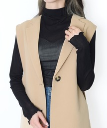 Flowering Korea（フラワーリングコリア）の「ハイネックシアートップス（Tシャツ/カットソー）」