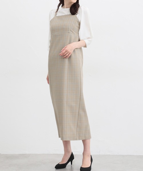 Honeys（ハニーズ）の「キャミワンピース（ワンピース・レディース・ホワイト×ブラック/ホワイト系その他/ブラウン/ブラック・L/M/S/LL）」の3枚目の写真