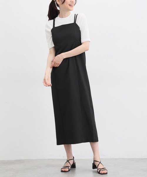 Honeys（ハニーズ）の「キャミワンピース（ワンピース・レディース・ホワイト×ブラック/ホワイト系その他/ブラウン/ブラック・L/M/S/LL）」の5枚目の写真