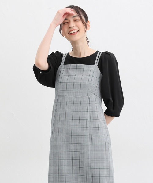 Honeys（ハニーズ）の「キャミワンピース（ワンピース・レディース・ホワイト×ブラック/ホワイト系その他/ブラウン/ブラック・L/M/S/LL）」の20枚目の写真