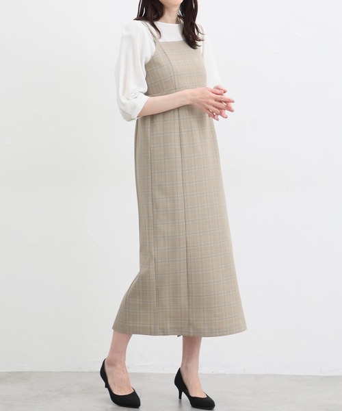 Honeys（ハニーズ）の「キャミワンピース（ワンピース・レディース・ホワイト×ブラック/ホワイト系その他/ブラウン/ブラック・L/M/S/LL）」の14枚目の写真