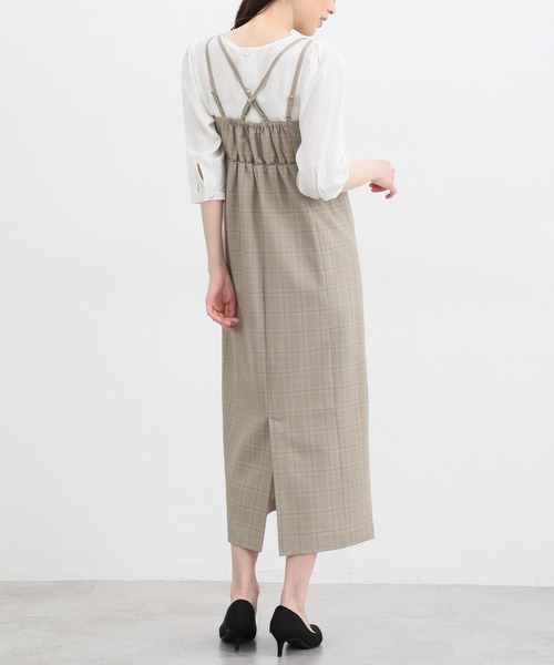 Honeys（ハニーズ）の「キャミワンピース（ワンピース・レディース・ホワイト×ブラック/ホワイト系その他/ブラウン/ブラック・L/M/S/LL）」の17枚目の写真