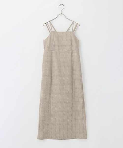 Honeys（ハニーズ）の「キャミワンピース（ワンピース・レディース・ホワイト×ブラック/ホワイト系その他/ブラウン/ブラック・L/M/S/LL）」の15枚目の写真