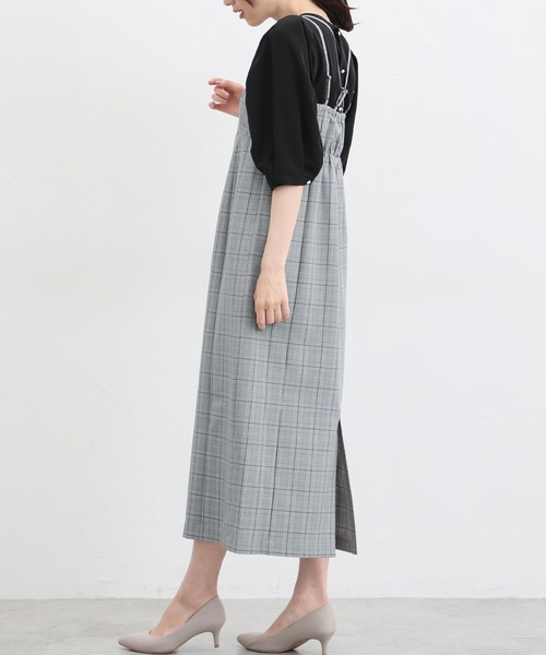 Honeys（ハニーズ）の「キャミワンピース（ワンピース・レディース・ホワイト×ブラック/ホワイト系その他/ブラウン/ブラック・L/M/S/LL）」の10枚目の写真