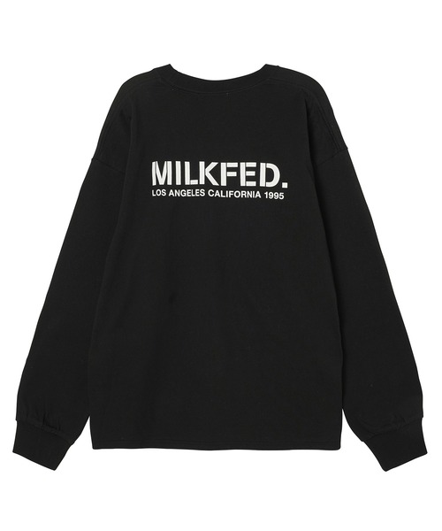 MILKFED.（ミルクフェド）の「STENCIL L/S TEE（Tシャツ/カットソー・レディース・ピンク/ブラック/ライトブルー/ホワイト・M/L）」の6枚目の写真