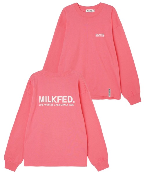MILKFED.（ミルクフェド）の「STENCIL L/S TEE（Tシャツ/カットソー・レディース・ピンク/ブラック/ライトブルー/ホワイト・M/L）」の13枚目の写真