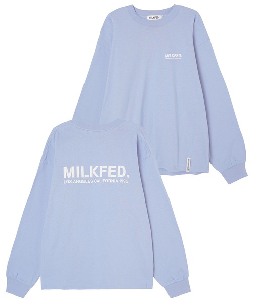 MILKFED.（ミルクフェド）の「STENCIL L/S TEE（Tシャツ/カットソー・レディース・ピンク/ブラック/ライトブルー/ホワイト・M/L）」の14枚目の写真