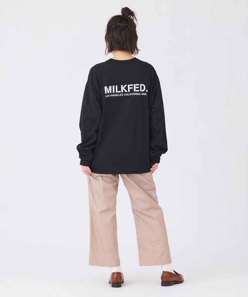 MILKFED.（ミルクフェド）の「STENCIL L/S TEE（Tシャツ/カットソー・レディース・ピンク/ブラック/ライトブルー/ホワイト・M/L）」の22枚目の写真