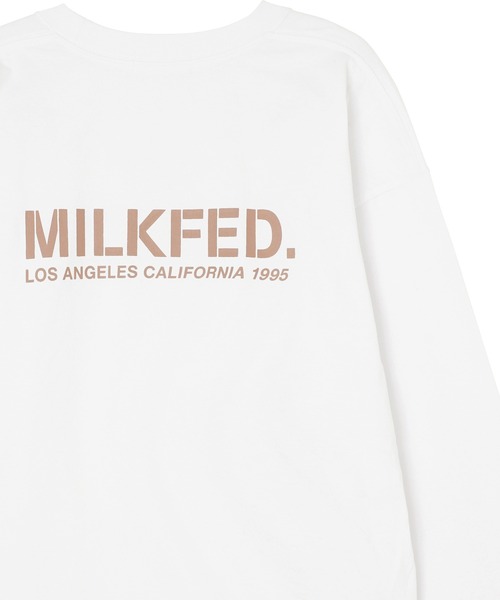 MILKFED.（ミルクフェド）の「STENCIL L/S TEE（Tシャツ/カットソー・レディース・ピンク/ブラック/ライトブルー/ホワイト・M/L）」の15枚目の写真