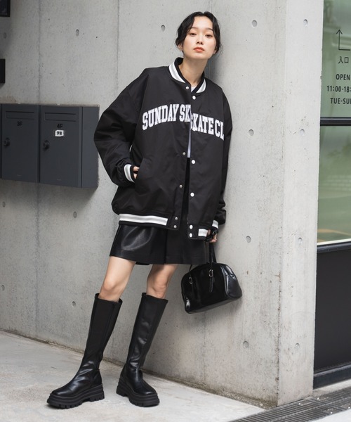 WEGO（ウィゴー）の「WEGO/パデッドワッペンスタジャン（スタジャン・メンズ・ダークグリーン/ブラック系その他/ブラック/ホワイト/ブルー・MEDIUM/LARGE）」の19枚目の写真