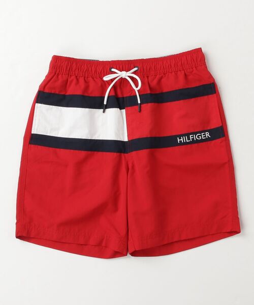 TOMMY HILFIGER(トミーヒルフィガー)の「フラッグスイムパンツ(水着・メンズ・ネイビー系2/レッド/ホワイト/ネイビー・LARGE/MEDIUM/SMALL/X-SMALL)」の4枚目の写真