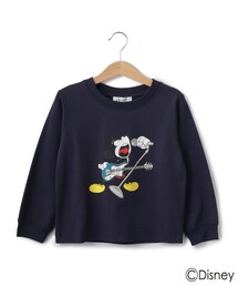 Dessin（デッサン）の「【Disney】ミッキーマウス/ミュージック ロングスリーブTシャツ<100～140>（Tシャツ/カットソー）」