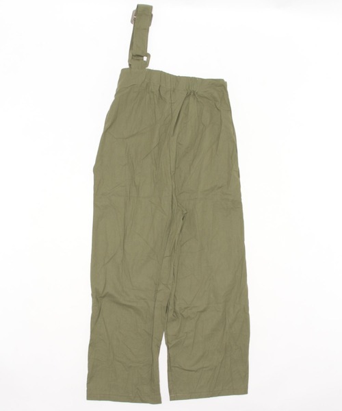 Burner（バーナー）の「【OKUOKU　0909】ワイドシルエット ワンショルダー オーバーオール oku-overall-703018028804-41 U（サロペット/オーバーオール・レディース・カーキ・FREE）」の2枚目の写真