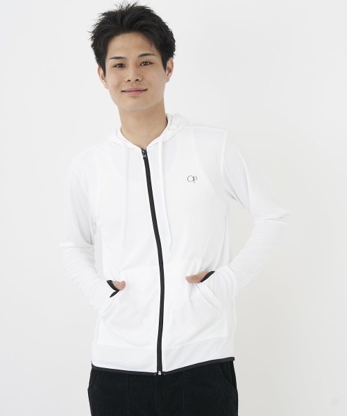 Ocean Pacific（オーシャンパシフィック）の「【OP:オーピー】UVパーカー ラッシュパーカー　ユニセックス（ラッシュガード・メンズ・ホワイト/ブラック・LARGE/MEDIUM/X-LARGE）」の16枚目の写真