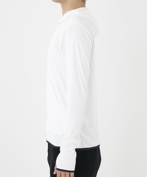 Ocean Pacific（オーシャンパシフィック）の「【OP:オーピー】UVパーカー ラッシュパーカー　ユニセックス（ラッシュガード・メンズ・ホワイト/ブラック・LARGE/MEDIUM/X-LARGE）」の9枚目の写真