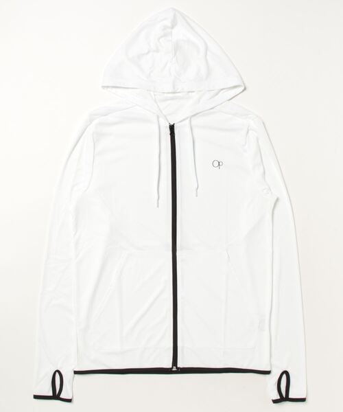 Ocean Pacific（オーシャンパシフィック）の「【OP:オーピー】UVパーカー ラッシュパーカー　ユニセックス（ラッシュガード・メンズ・ホワイト/ブラック・LARGE/MEDIUM/X-LARGE）」の5枚目の写真