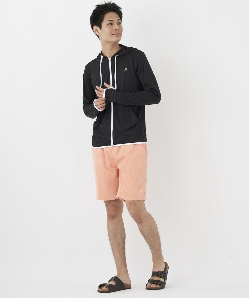 Ocean Pacific（オーシャンパシフィック）の「【OP:オーピー】UVパーカー ラッシュパーカー　ユニセックス（ラッシュガード・メンズ・ホワイト/ブラック・LARGE/MEDIUM/X-LARGE）」の14枚目の写真