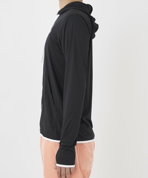 Ocean Pacific（オーシャンパシフィック）の「【OP:オーピー】UVパーカー ラッシュパーカー　ユニセックス（ラッシュガード・メンズ・ホワイト/ブラック・LARGE/MEDIUM/X-LARGE）」の10枚目の写真