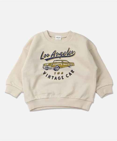 chil2（チルツー）の「コットン100％ プリントトレーナー（スウェット・キッズ・P/A/N/F/O/L/D/B/H/I/J/E/M/G/C/K・100cm/110cm/120cm/130cm/140cm/90cm/80ｃｍ）」の2枚目の写真