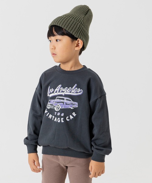 chil2（チルツー）の「コットン100％ プリントトレーナー（スウェット・キッズ・P/A/N/F/O/L/D/B/H/I/J/E/M/G/C/K・100cm/110cm/120cm/130cm/140cm/90cm/80ｃｍ）」の3枚目の写真