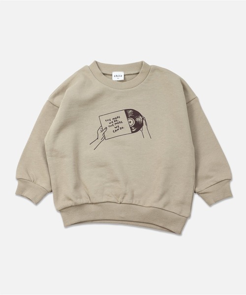 chil2（チルツー）の「コットン100％ プリントトレーナー（スウェット・キッズ・P/A/N/F/O/L/D/B/H/I/J/E/M/G/C/K・100cm/110cm/120cm/130cm/140cm/90cm/80ｃｍ）」の5枚目の写真