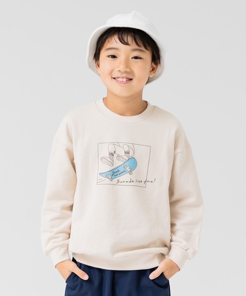 chil2（チルツー）の「コットン100％ プリントトレーナー（スウェット・キッズ・P/A/N/F/O/L/D/B/H/I/J/E/M/G/C/K・100cm/110cm/120cm/130cm/140cm/90cm/80ｃｍ）」の13枚目の写真