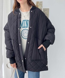 サイドスリットキルティングブルゾン