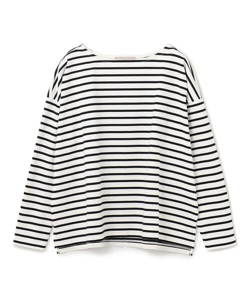 UNFILO(アンフィーロ)の「【洗える】ボーダーワイドTシャツ(Tシャツ/カットソー・レディース・ベージュ系1/ブラック系2/ブラック系1/ピンク系1・LARGE/SMALL/MEDIUM)」の17枚目の写真