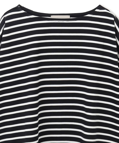 UNFILO(アンフィーロ)の「【洗える】ボーダーワイドTシャツ(Tシャツ/カットソー・レディース・ベージュ系1/ブラック系2/ブラック系1/ピンク系1・LARGE/SMALL/MEDIUM)」の8枚目の写真
